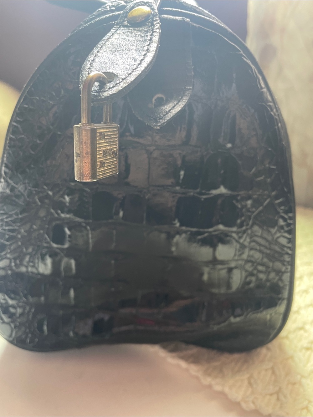 VTG JACO CROC EMBOSSED SATCHEL - Picture 7 of 14